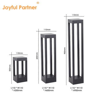 Garden Bollards Lights CREE Led 8W With Power Coated Aluminum Height 600mm AC 110-285V Single Color Dustproof