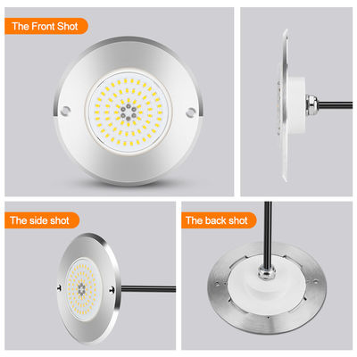 Par 56 RGB LED Schwimmbadleuchte 6W 10W 18W 25W 35W 42W ultraflach 7,5 mm superdünn harzgefüllt AC 12V Spannung SMD LED mit SS316L Material