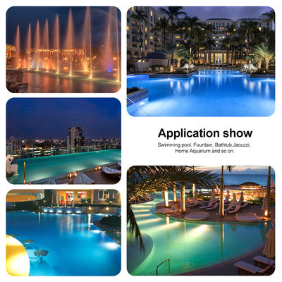 Energieeffiziente RGBW-LED-Panel-Beleuchtungslösungen für Gewerbeflächen Poollicht Epoxidharz LED-Panel-Leuchtmittel ø178*25mm