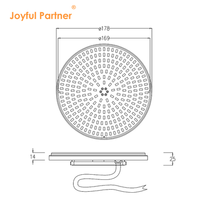 AC12V Ultrathin LED-Panel Schwimmbadlicht 6W 10W 18W 25W 35W Einfacher Austausch Verstellbarer Wärmeabbau