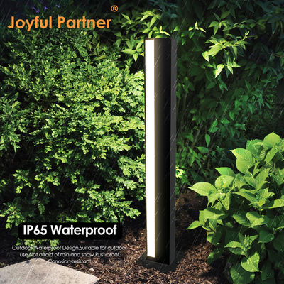  LED-Pollerleuchte für den Außenbereich, quadratisch, Aluminium, pulverbeschichtet, CREE LED, AC100-265V, L110 * B110 * H900mm, Schutzart IP65 für den Rasen