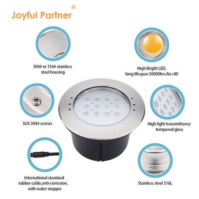 Schwimmbad Unterwasserlicht 20W IP68 316 Edelstahl mit DMX-Steuerung