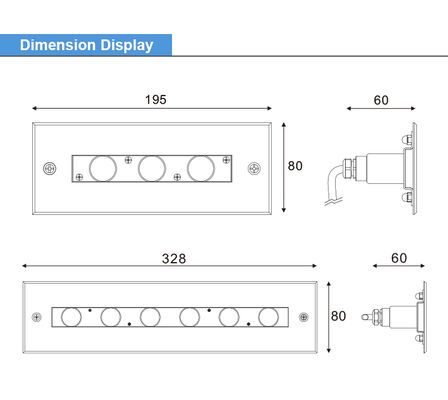 LED underwater light RGB Color Hot Selling DC24V IP68 Recessed 304 Stainless Steel