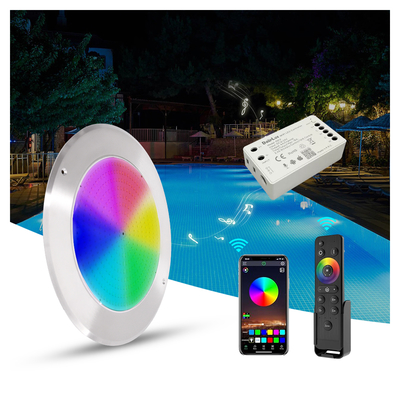 IP68 LED PAR56 Poollicht RGB Farbwechsel 12VDC AC 35W DIA 280mm SMD2835 432pcs mit Farbpaket