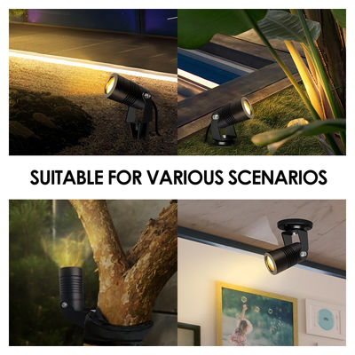 Joyful Partner LED Gartenstrahler Outdoor 6W COB DC12V/DC24V 3000K Warmweiß für Gehweg Gartenpfad