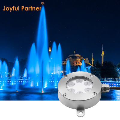 DMX512 Steuerbares LED-Brunnenlicht DC24V 12W 3000K aus Edelstahl IP68 für Landschaft unter Wasser