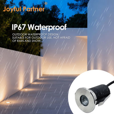 LED Außen-Bodeneinbauleuchte 55mm Durchmesser CRI90 Tiefreflektor Blendschutz Für Architektonische Akzente