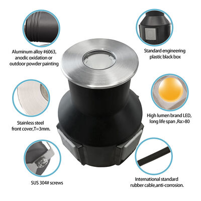 Wasserdichte 3000K LED-Bodenleuchten