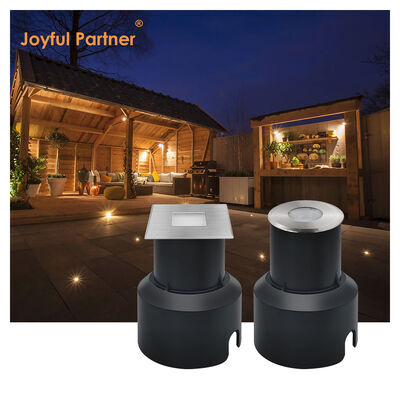 IP67 LED-Bodenbeleuchtung 1W 2W 3W Eingebaute Quadratform SS-Abdeckung Frostglas ohne Linse