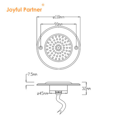 Schwimmbad-LED-Leuchten 316 Edelstahlmaterial PAR56 Vollharz gefüllt IP68