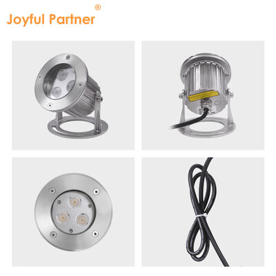 Unterwasser LED-Leuchten 3x3W RGB 3in1 Edelstahl 316SS IP68 12V-24V Niederspannungs-Spotlight für Landschaftsanwendungen