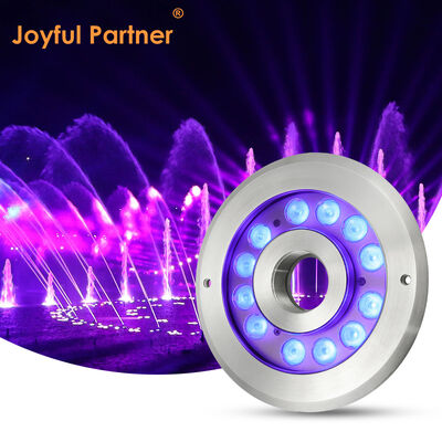 LED 12V 24V Springbrunnen Unterwasserlicht IP68 Edelstahl RGB Wasserstrahl Struktur wasserdicht Farbwechsel Außensteuerung