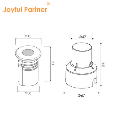 Eingebaute Bodenleuchte SS316 IP67 CE ROHS Einfarbig DC24V aus China Herstellung