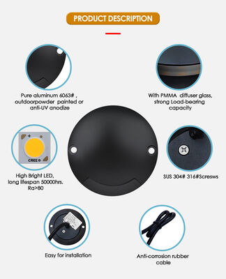 Side View LED Step Light IP67 1W 2W Aluminium Material Körper Einweg Zweiweg DC24V Warm Weiß