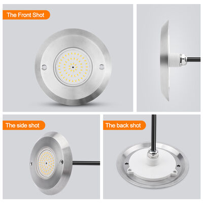 LED PAR56 LED Schwimmbadlicht 6W SMD2835 Abmessungen 110*34MM 20pcs/CTN DC12V Edelstahl 316 mit ABS