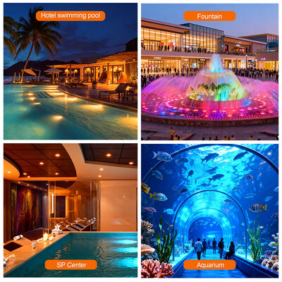 AC12V Kunststoff-Schwimmbadleuchte 6W Harzgefüllt 100% IP68 Für Unterwassergebrauch