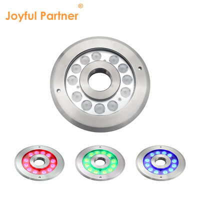 LED Unterwasser-Fontänenlicht Warmweiß 12 Volt 12W SS 316 Material mit 2 Metern Kabellänge