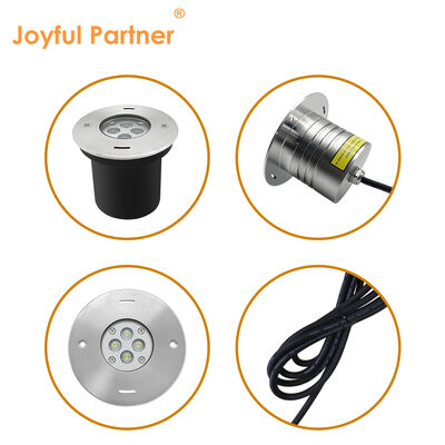 LED Unterwasser-Einbaustrahler DIA110MM 4W 8W DC24V 316 Edelstahl Frontabdeckung mit schwarzer Kunststoffbox