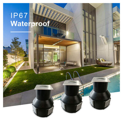 LED-Einbaustrahler 3W RGB 3In1 DC24V Abstrahlwinkel 60 Grad Aluminiumgehäuse Wasserdicht