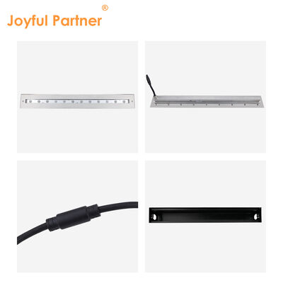 Unterwasser-Linearleuchte DC12V 316 Edelstahl DMX 512 RGB 12W 24W 628MM Länge für Wasserfall
