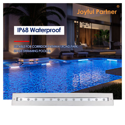 Unterwasser-Linearleuchte DC12V 316 Edelstahl DMX 512 RGB 12W 24W 628MM Länge für Wasserfall
