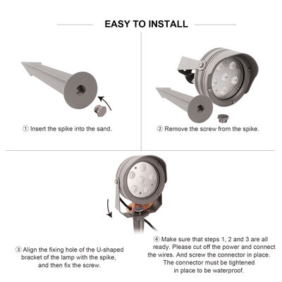 LED-Gartenleuchte mit verstellbarem Lichtwinkel Aluminiumleuchten für Gartenakzente