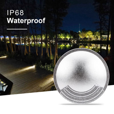 2W IP67 LED-Bodenleuchten Außen ultra dünner Durchmesser 55mm SMD LED Walkover-Leuchten mit Aluminiumgehäuse