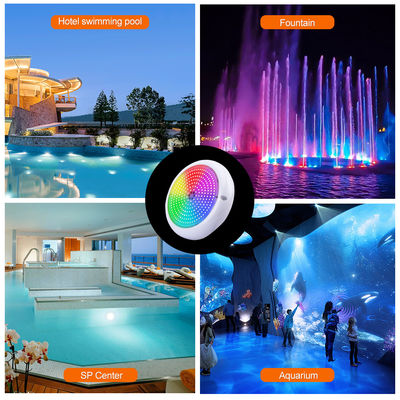 Schwimmbadlicht IP68 Epoxidharz gefüllt Aquarienleuchten RGB AC12V ABS Oberflächenmontiert