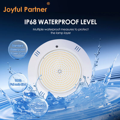 Epoxidharz gefüllt Unterwasserpool Licht Wand montiert ABS Gehäuse IP68 AC12V 18W Dia 260mm