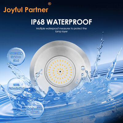 IP68 Unterwasserlicht PAR 56 Poollicht 6W SMD2835 Abmessungen 110*34MM Ultra dünn 10MM