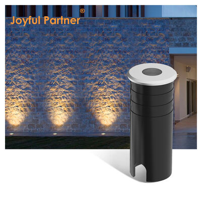 LED-Aufleuchtung 316 Edelstahl-Abdeckung Aluminiumlampenkörper Gehärtetes Glas IP67 1W Warmes Weiß 3000K