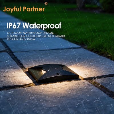 Quadratische, seitlich abstrahlende Wegebeleuchtung SMD2835 LED 100*100MM Reinaluminium 6063 24VDC IP67