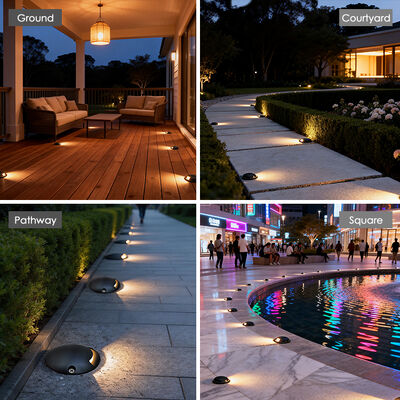 IP65 1W LED Untergrunddecklicht Außen-Treppenstraßenbeleuchtung 12V In-Ground-Aufleuchtungen für die Straßennutzung