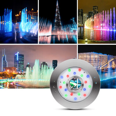 LED-Brunnenleuchten Edelstahlmaterial RGBW 4in1 Unterwasserbeleuchtung für Landschaft im Freien