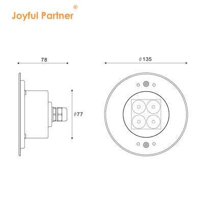 Schwimmbad Unterwasserleuchten Neues Design Edelstahl 316L Außenleuchte 4W LED Einbau